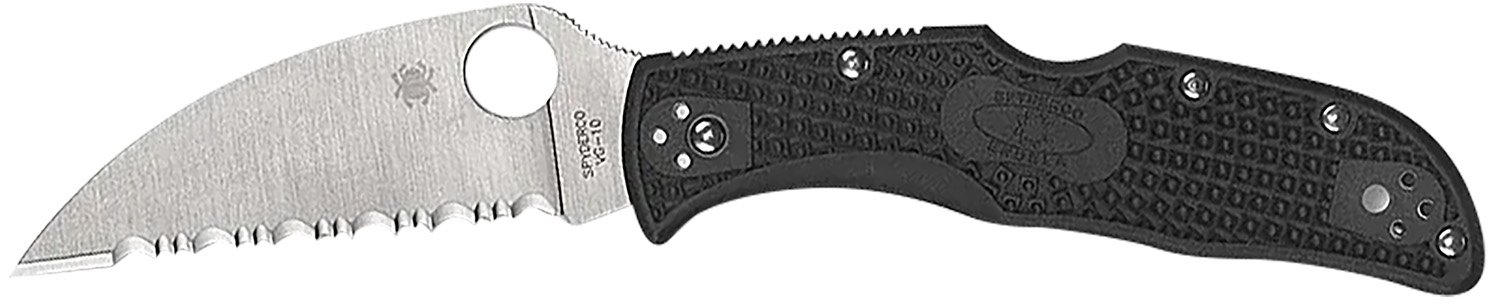 Spyderco C243FPWCBK Endela SL/PL Black FRN Wharncliffe Blade Knife - Spyderco - WHARNCLIFFE