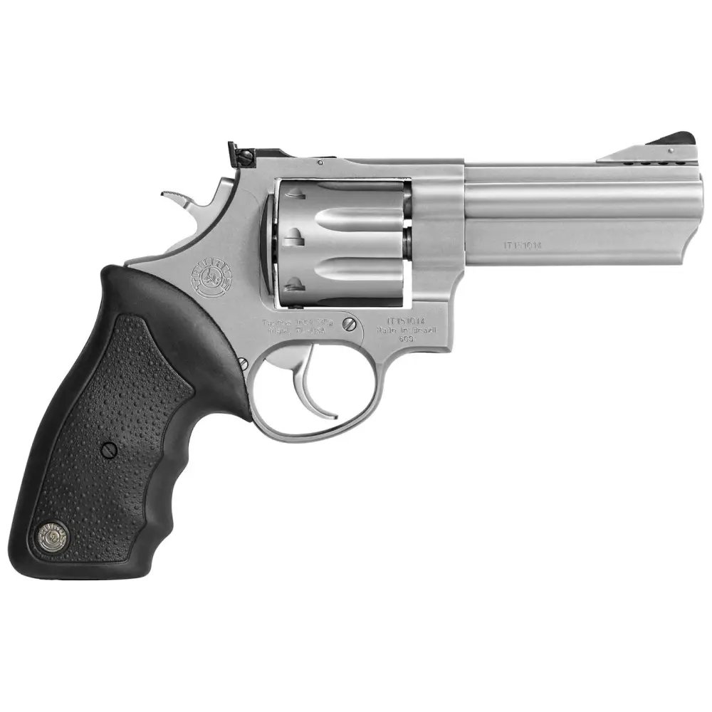 Taurus 608 357 Magnum 4" Ported Barrel Stainless Steel Rubber Grips