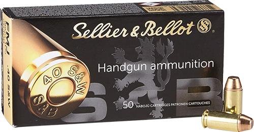 Sellier & Bellot .40 S&W 180gr FMJ Ammo 50 RD SB40B - Sellier & Bellot - FULL METAL JACKET