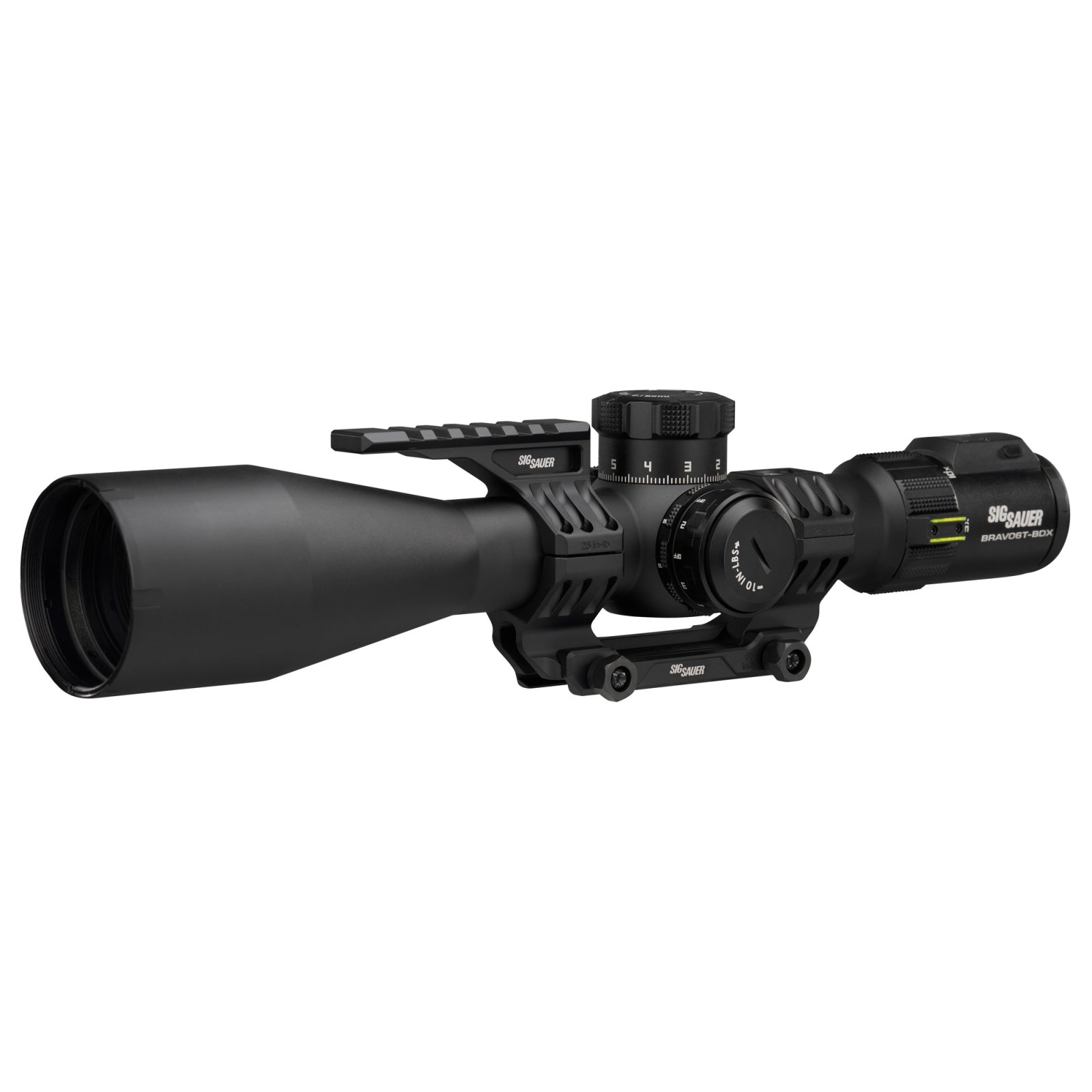 Sig Sauer Bravo6T-BDX Rifle Scope 5-30x56mm 35mm FFP MRAD Milling 2.0 Illum Black