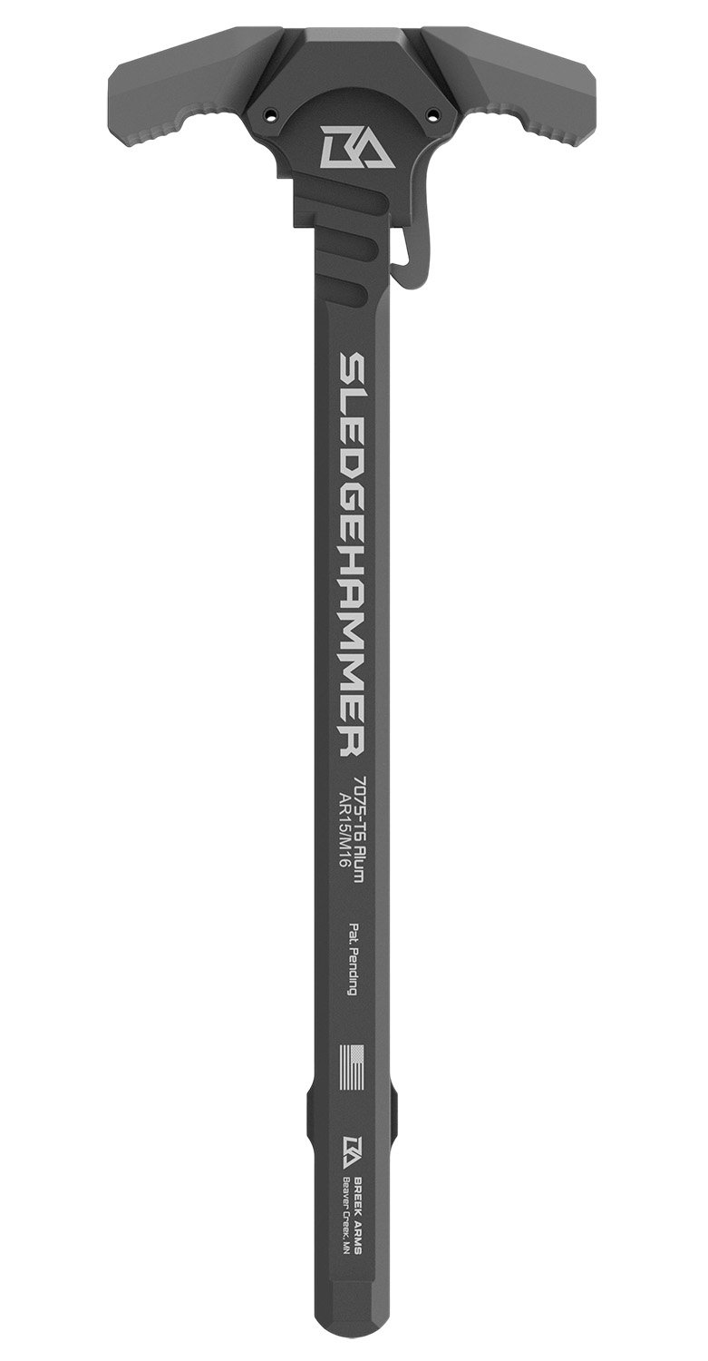 Breek Arms BRK6015-MGRAY AR-15 Sledgehammer Ambi Charging Handle Gray
