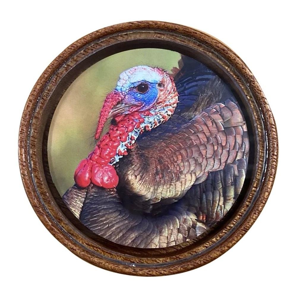 The Grind TG2063 Bark'n Betty Glass Turkey Pot Call with Hickory Striker