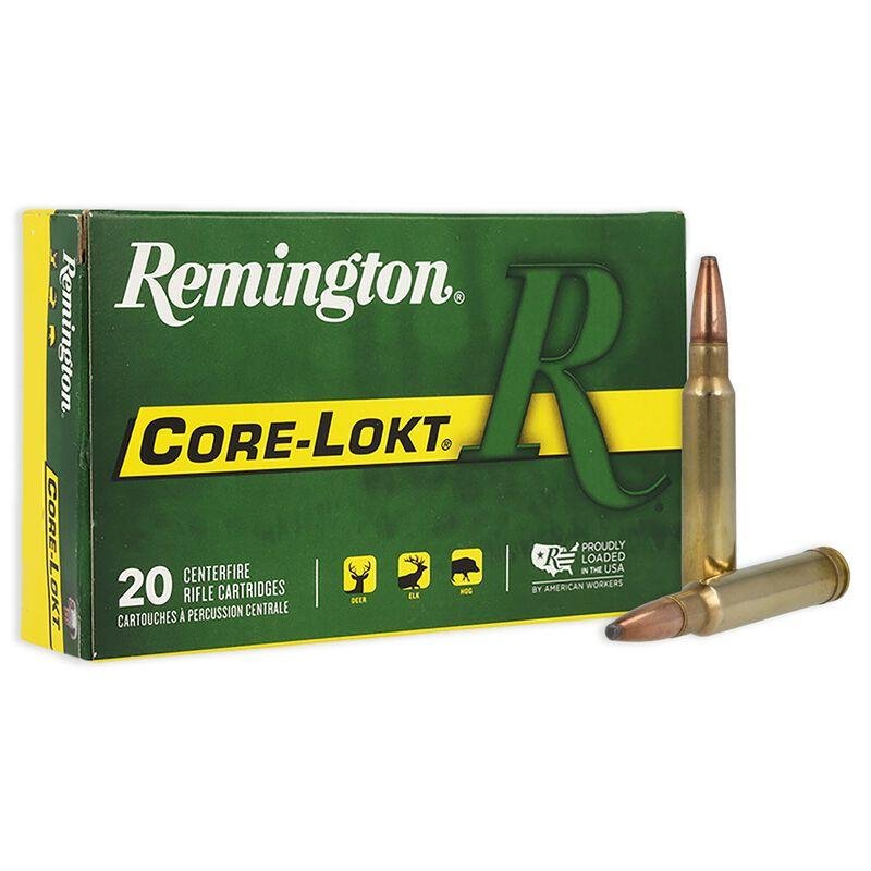 Buy Remington Ammunition 22191 Core-Lokt Hunting 338 Win Mag 250 gr Pointed Soft Point (PSPCL) 20 Rounds online