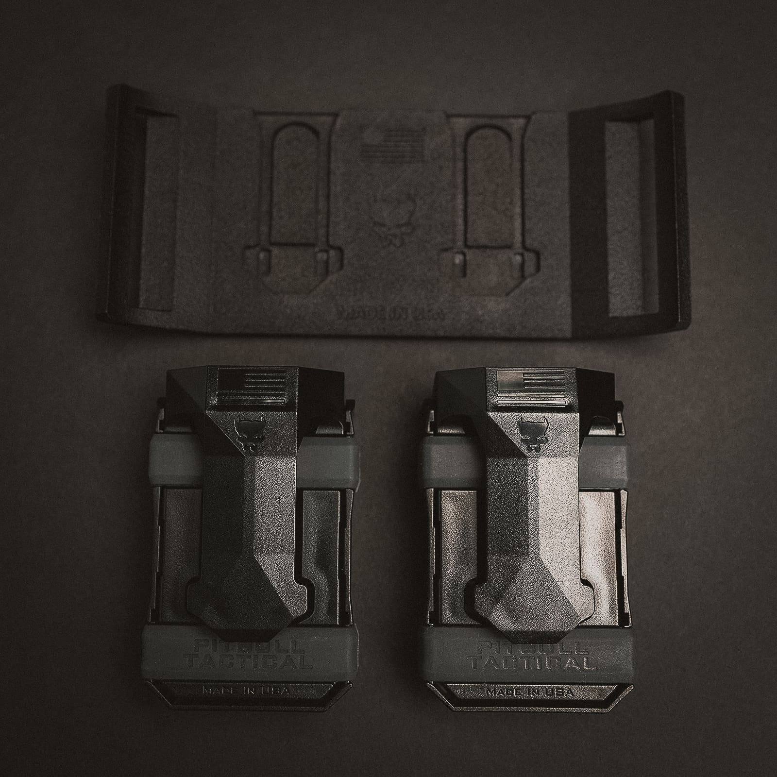 Pitbull Tactical DMM-BLK Universal Double Magazine Mount Stealth Black