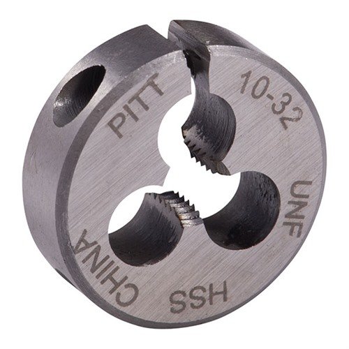 Brownells Round Wire Gauge Carbon Die 13/16 Diameter 10-32 Thread - Brownells
