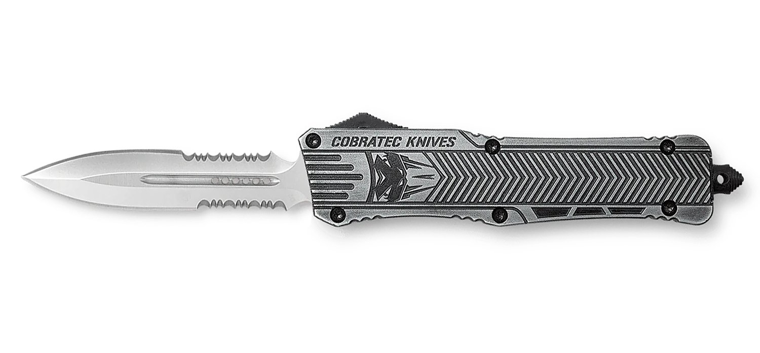 CobraTec LSWCTK1LDG2SS CTK-1 Large 3.75" OTF D2 Steel Dagger Knife - CobraTec Knives - DAGGER