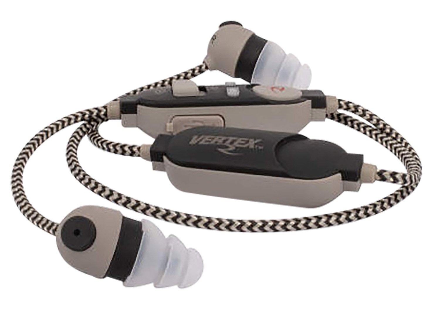 Radians VX-AC40 Vertex Electronic Ear Buds 85 dB Black/Gray Rechargeable - RAD - BLACK/GRAY