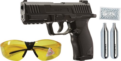 Umarex 2252118 MCP Kit .177 Cal CO2 Pistol, BBs, Glasses, 19-Shot Mag - Umarex - .177