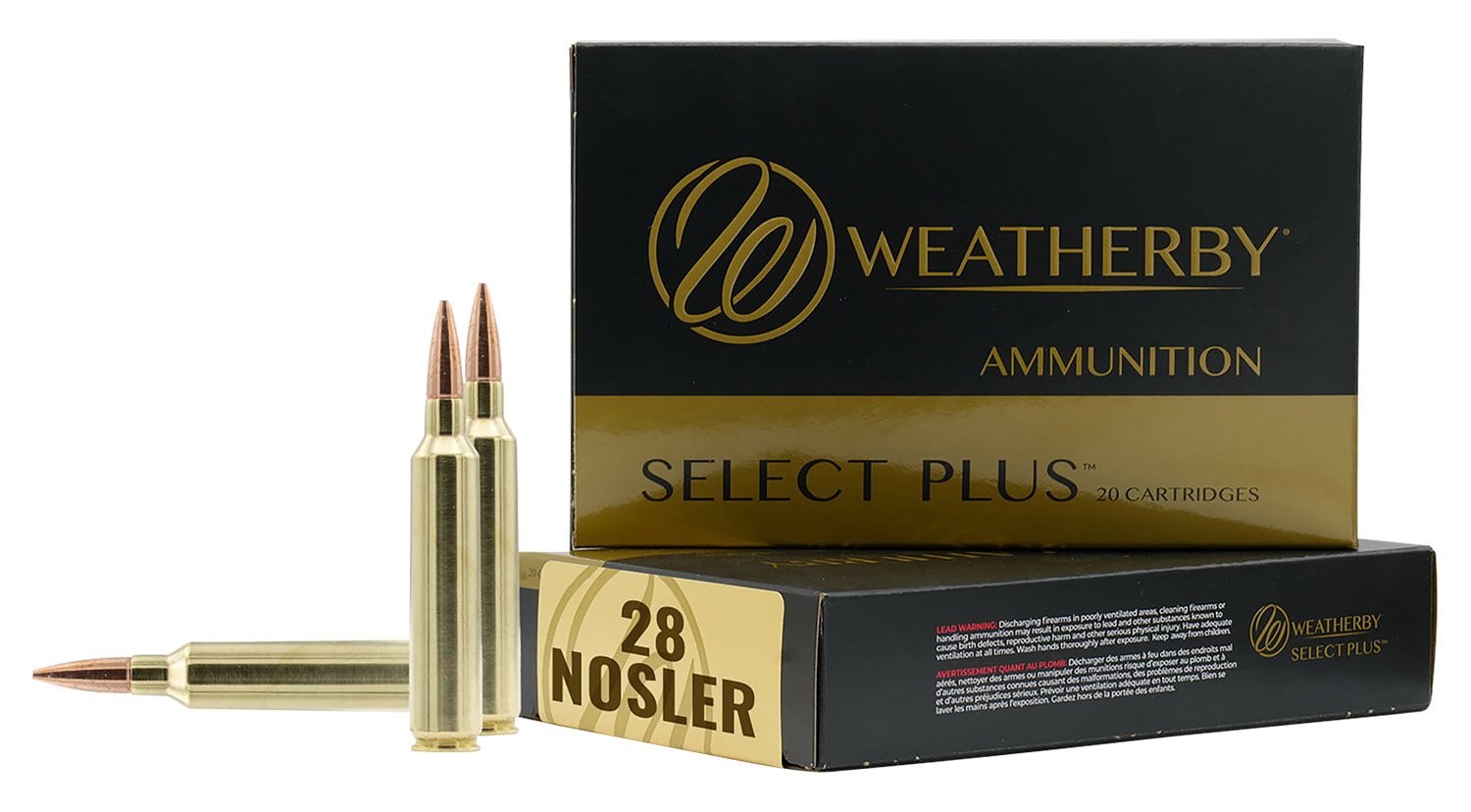 Weatherby M28NS163HCB Select Plus 28 Nosler 163gr Hammer Custom Ammo