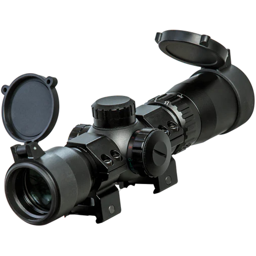 Bear ACB23SCS Crossbow Scope 1.5-5x, 4-Line Reticle, Red/Green Illumination - Bear Archery