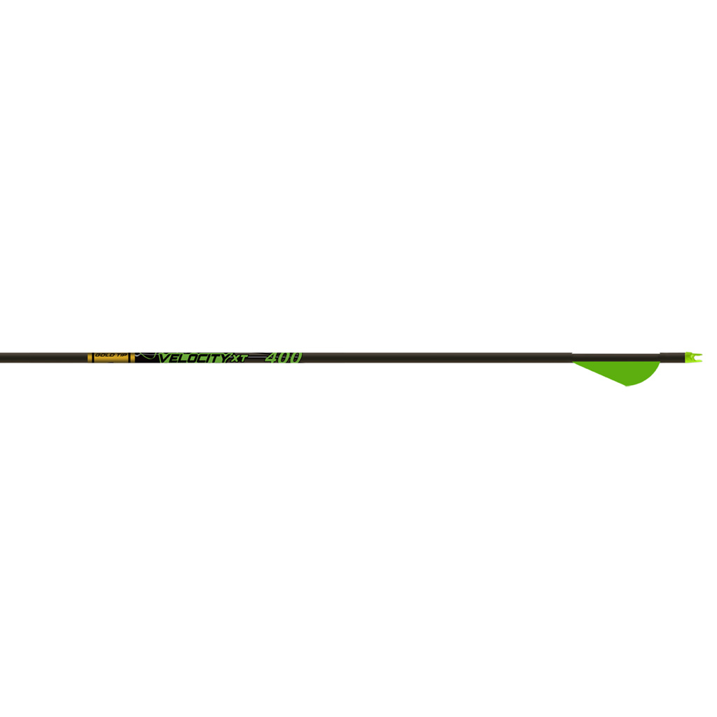 Gold Tip VELXT500A26 Velocity XT Arrows 500 Raptor Vanes 6 Pack
