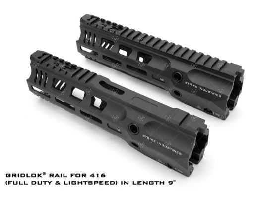 Buy Strike Industries GRIDLOK416L9 9" M-LOK Rail Black Aluminum Quick Detach online