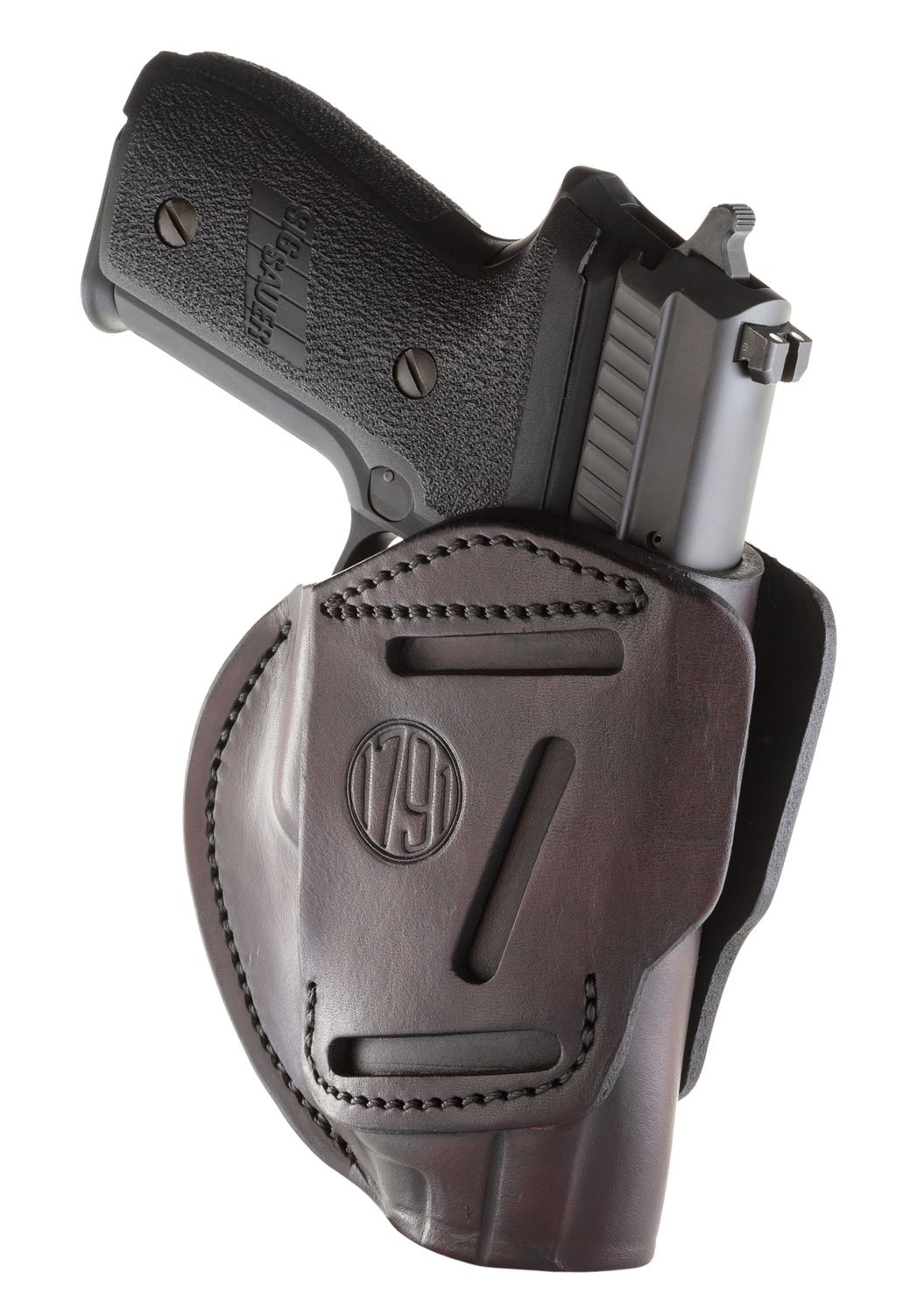 1791 Gunleather 3WH5SBRA 3-Way Leather Holster Brown Ambidextrous 05