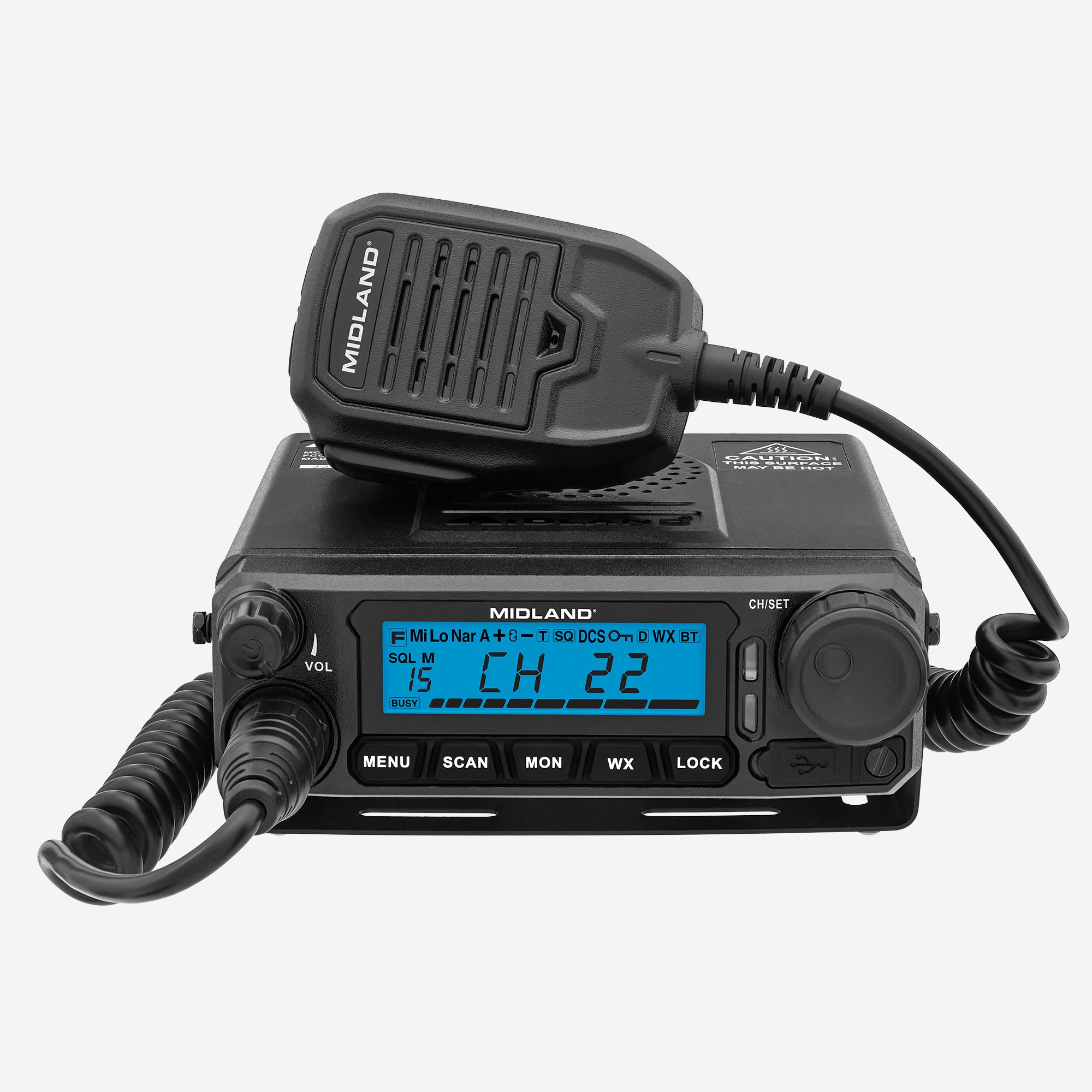 Midland MXT500 50W GMRS Radio, 99 Channels, IP66, NOAA, USB-C