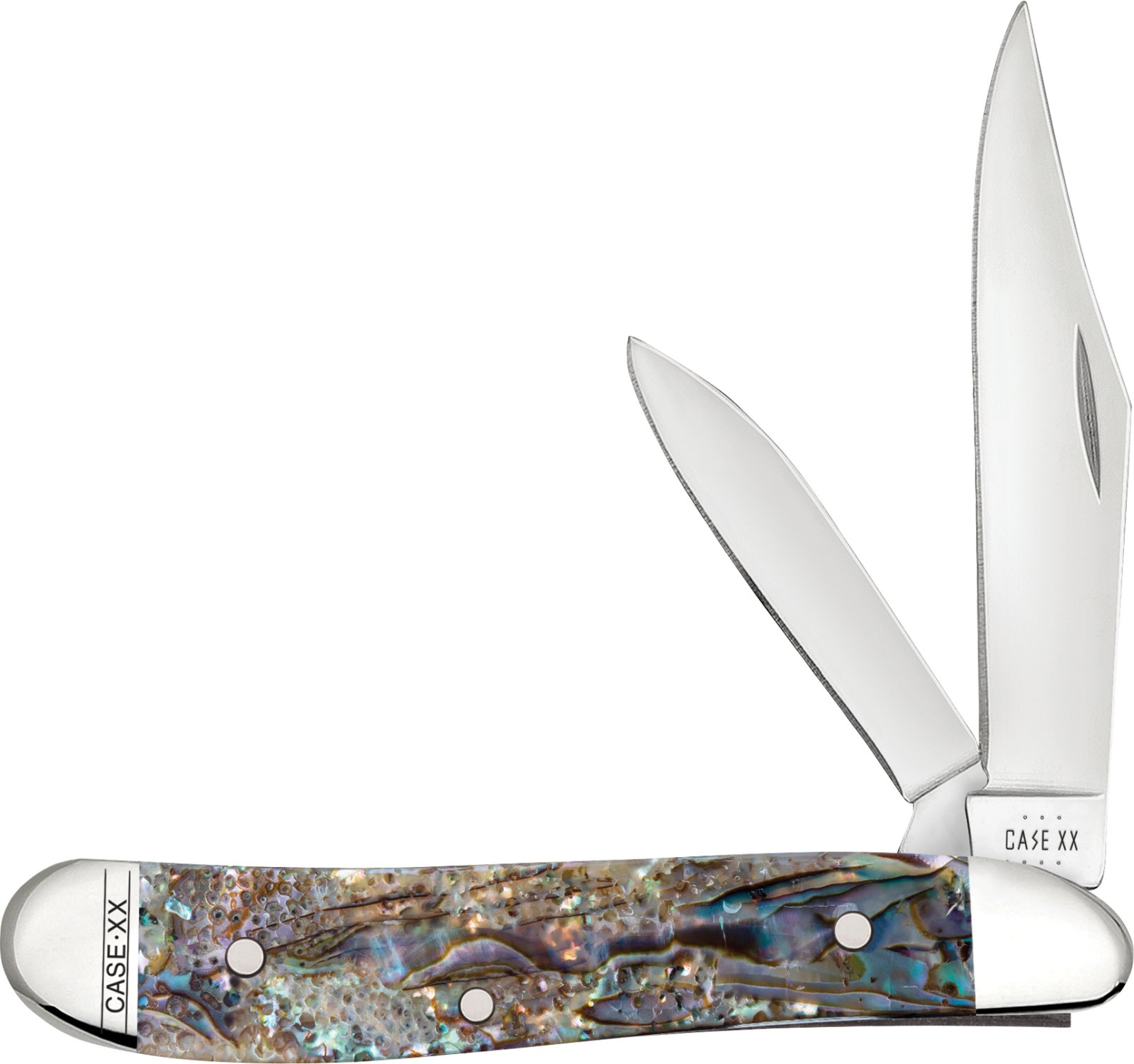 Case CAE SMOOTH ABALONE PEANUT 2.1in Clip Point .000