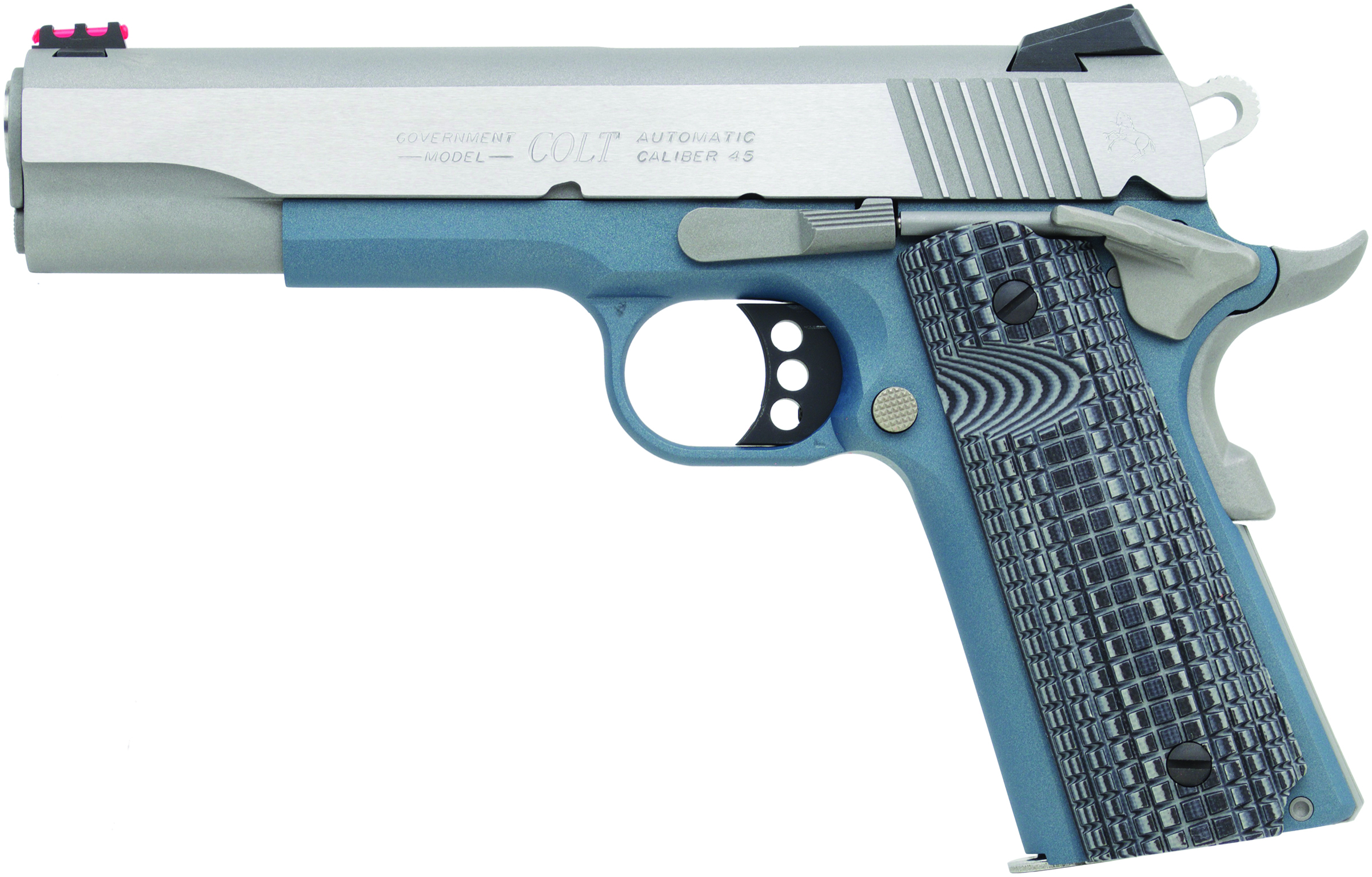 CLT ZO1070CCSBT Competition Handgun - Titanium Blue, Stainless Steel, .45 ACP, 5-Inch Barrel, Blemished Model