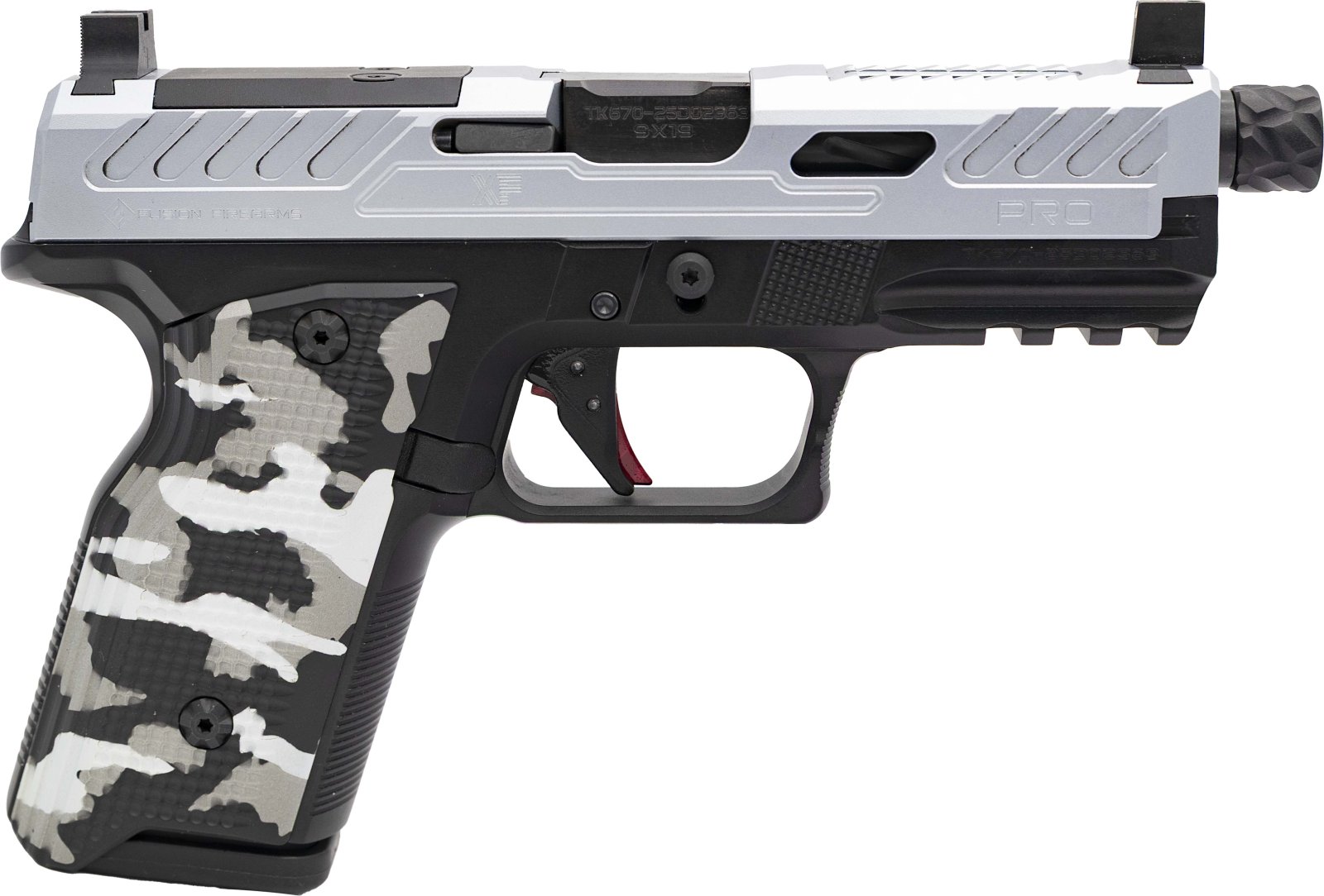 Buy Fusion Firearms XF XF 9mm Luger RMR/RMSc Optic Plates Included 15+1 4.250 Chrome Aluminum online
