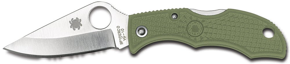 Spyderco LFGP3 Ladybug 3 1.94" VG-10 Blade Foliage Green FRN Handle