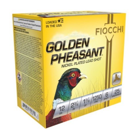 Fiocchi 12GP6 Golden Pheasant Extrema 12Gauge 2.75" 1 3-8oz 6Shot 25 Rounds - Fiocchi - 12 Gauge