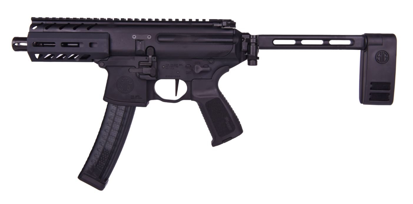 Sig MPX 4.5" 9mm Black Pistol with Aluminum M-Lok Handguard and 35RD Mag - Sig Sauer - 9MM