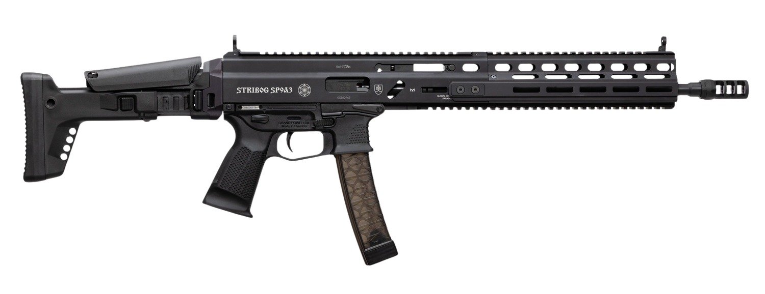Global Ordnance SP9A3 9mm 16" Barrel 30+1 Picatinny Rail Black - Grand Power - 9MM