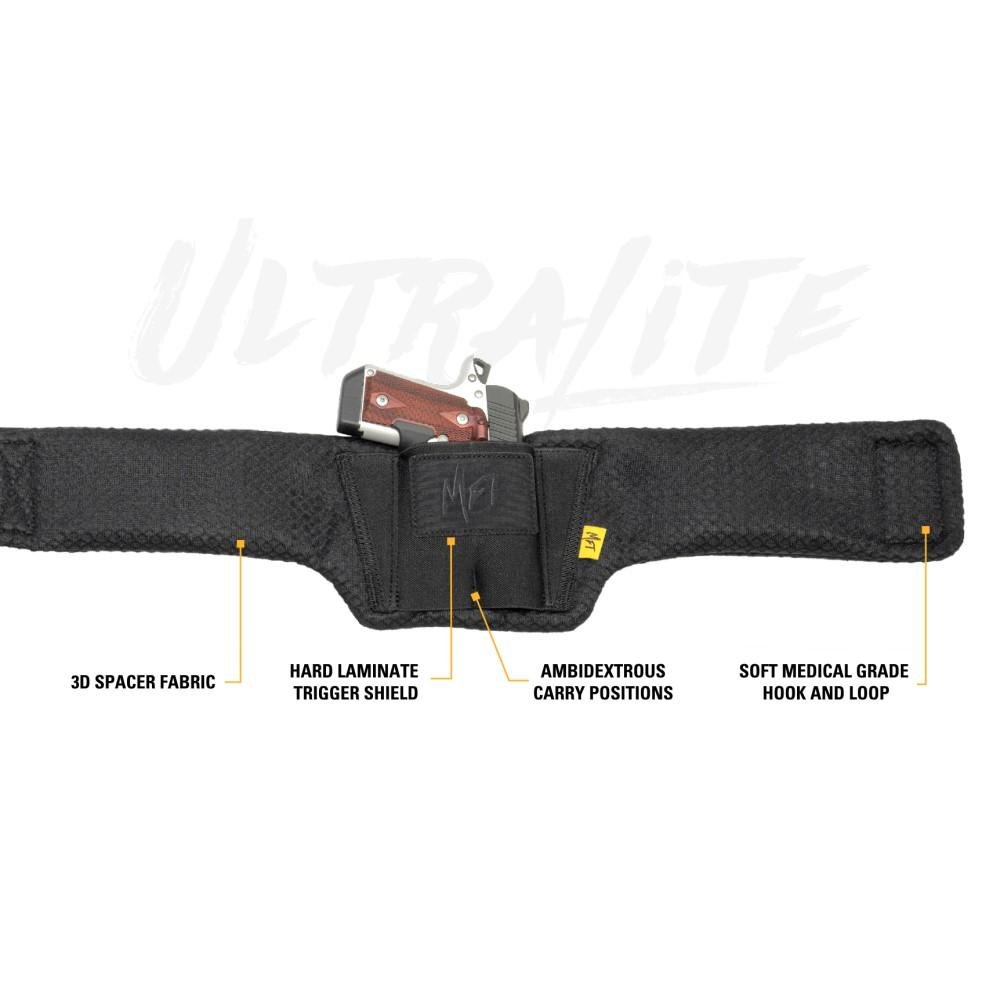 Mission First Tactical H6-BB-3 Ultralite Belly Band Holster 26-52" Black