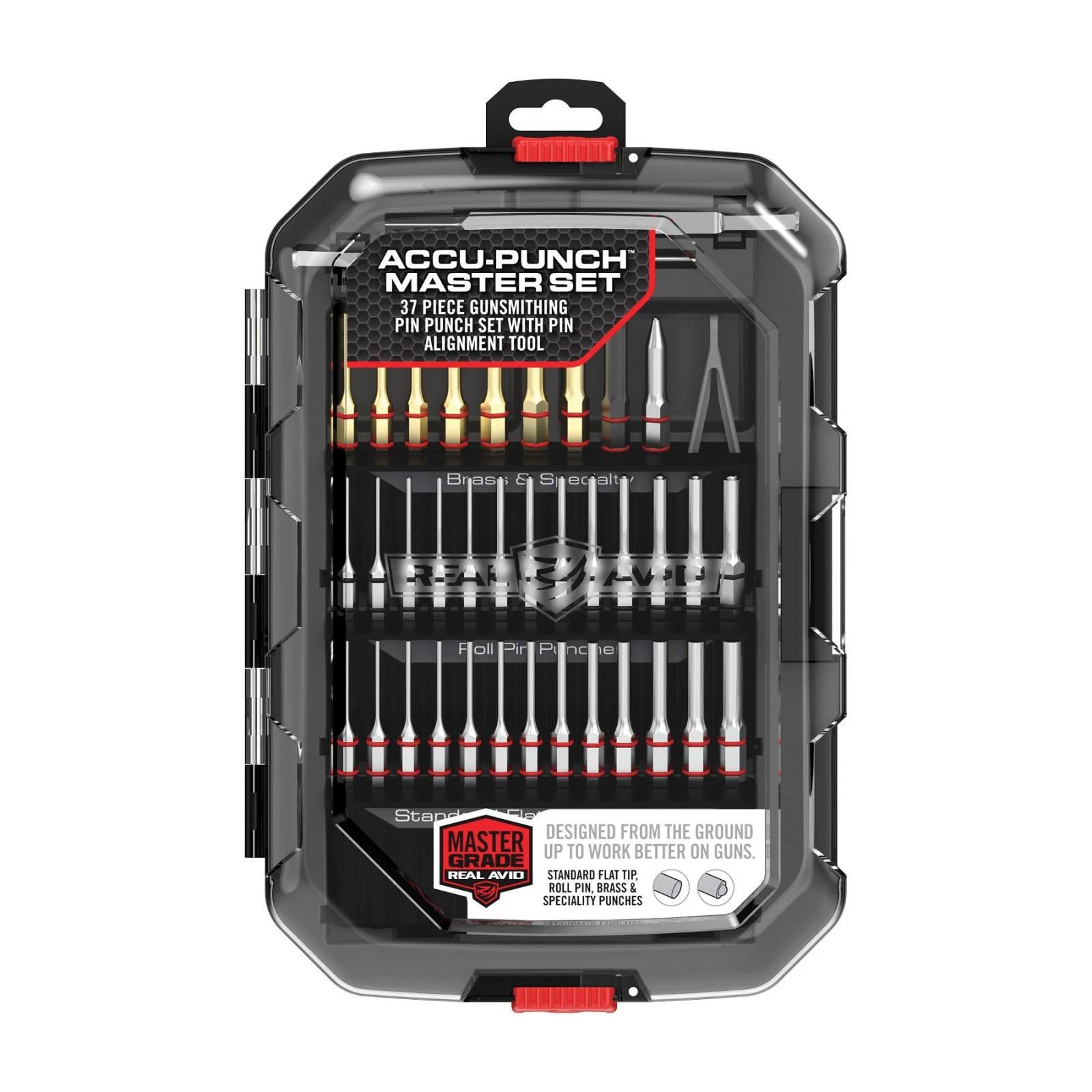 Real Avid AVMAPS Accu-Punch Master Set 37-Piece Gunsmithing Kit Black - Real Avid