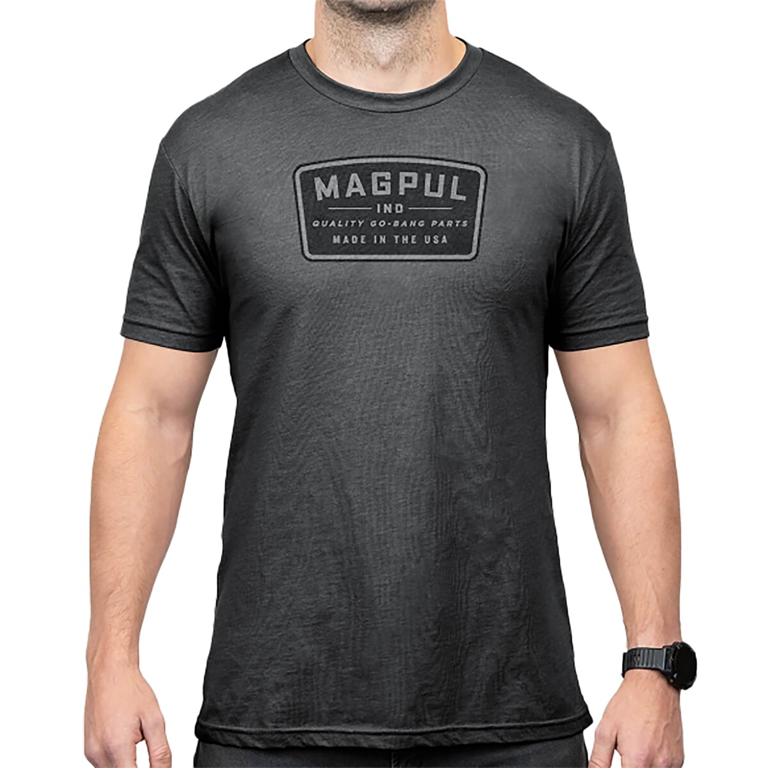 Magpul MAG1526-010-M Go Bang Parts Charcoal Gray Cotton/Polyester Short Sleeve Medium - Magpul Industries - SHORT SLEEVE