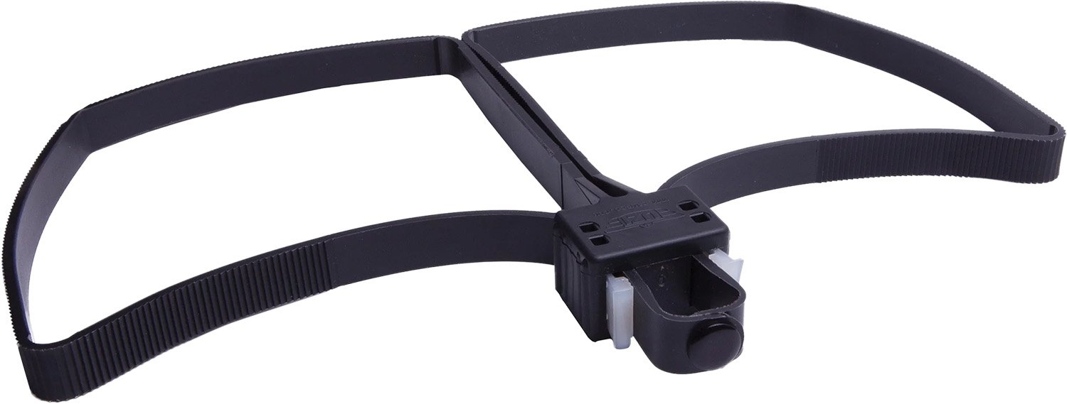 Camp UZIFLXCB Flex Cuff Black Handcuff Restraint, Adjustable Polymer, 7.50" x 1.50" x 1"