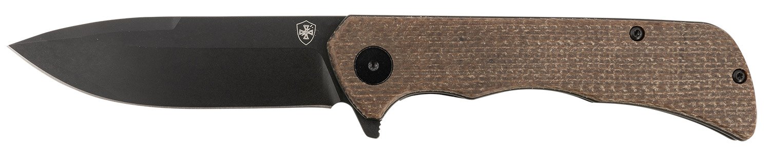 Buy Templar PFMBN321 Paladin 3.27" D2 Steel Folding Knife, Brown Micarta Handle online