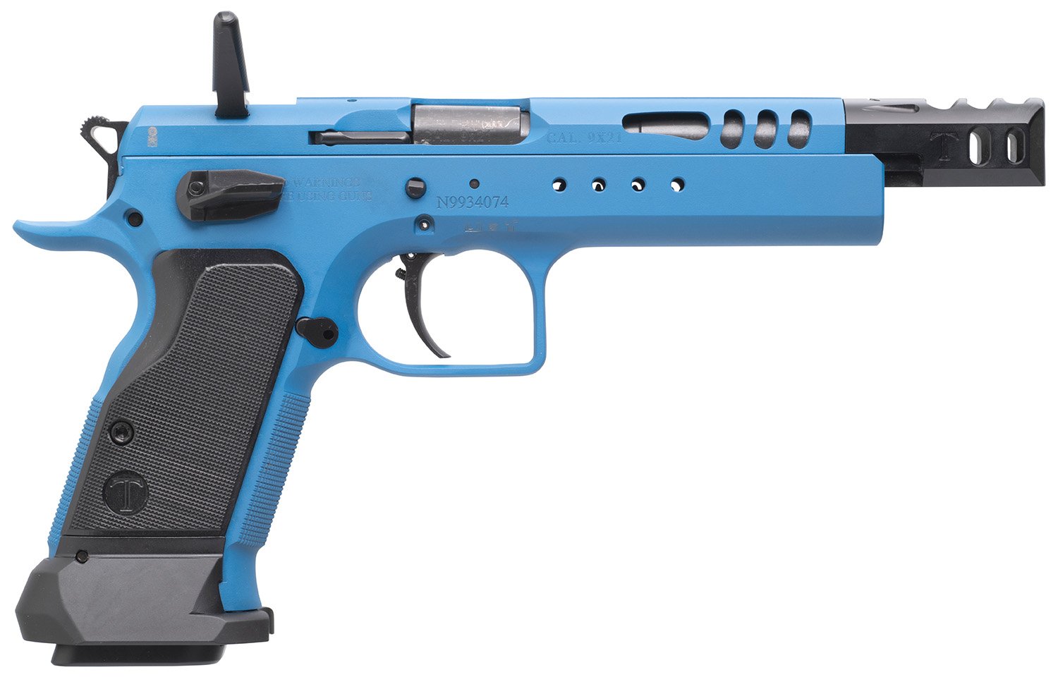 Tanfoglio TFDOM9 Domina 9mm Pistol, 5.2" Barrel, 17+1/19+1, Blue Finish - Tanfoglio - 9mm Luger