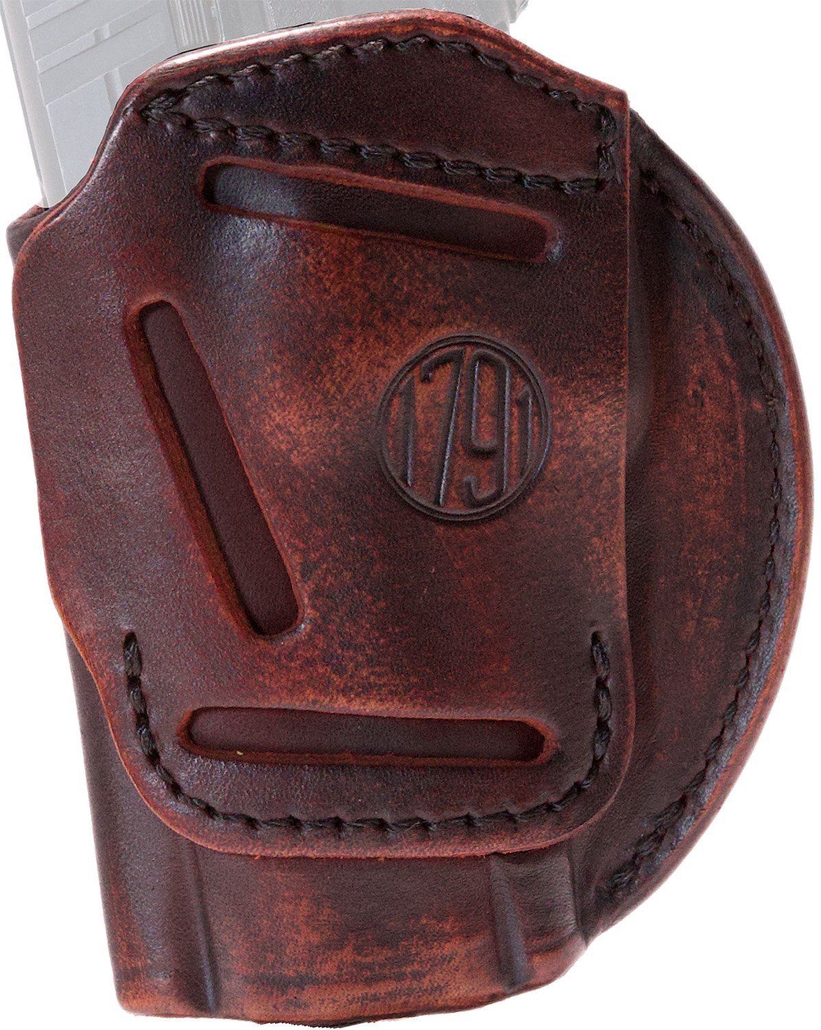 1791 Gunleather 4WH6VTGR 4-Way IWB/OWB Leather Holster, Size 06, Right Hand - 1791 Gunleather - VINTAGE