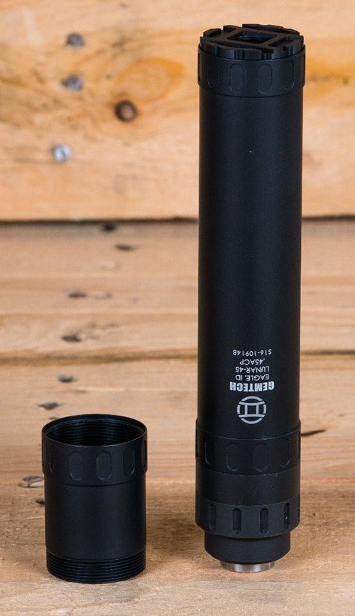 Gemtech Lunar 45 .45 ACP 8.6 In .578x28 Direct Thread Matte Black