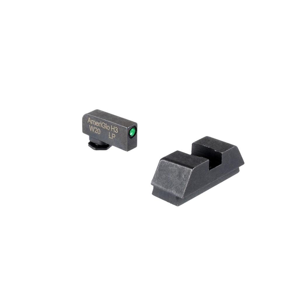 AmeriGlo Optic Sets Glock 43X/48 MOS Green Tritium Front Sight, Black Rear - Model GL-880 - Ameriglo