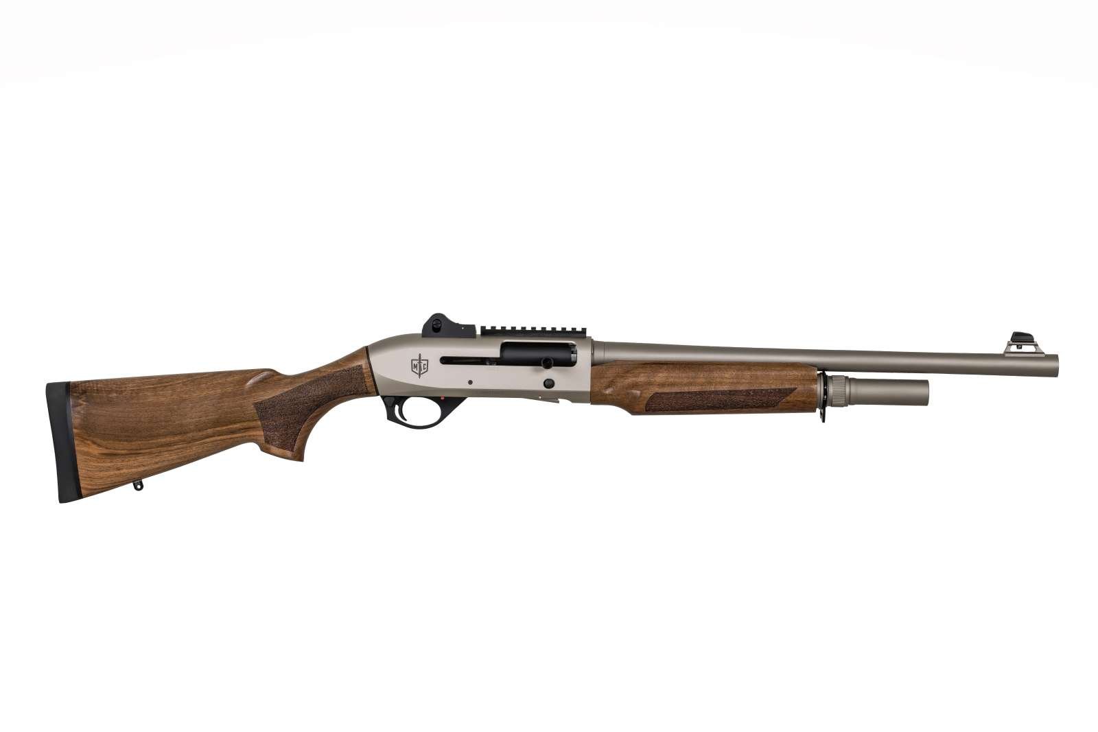 SDS 21000159 MAC2 12GA 18.5" Tactical Marine Shotgun Nickel Wood Stock - SDS IMPORTS - 12 Gauge