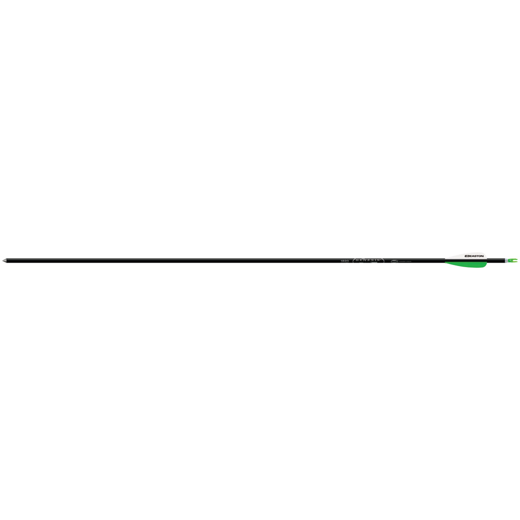 Easton 427663 Genesis Arrows Black 1820 6pk, 7075 Alloy, NASP Approved