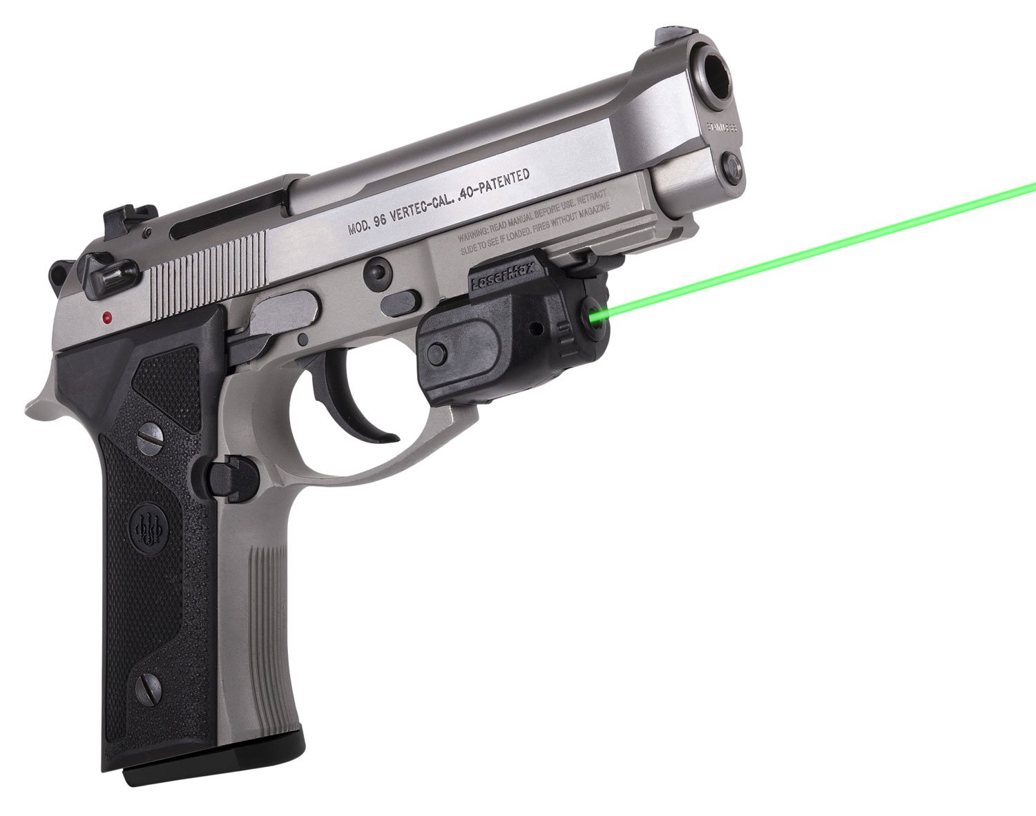 LaserMax GS-LTN-G Green Laser with GripSense, Black, Picatinny Rail Mount