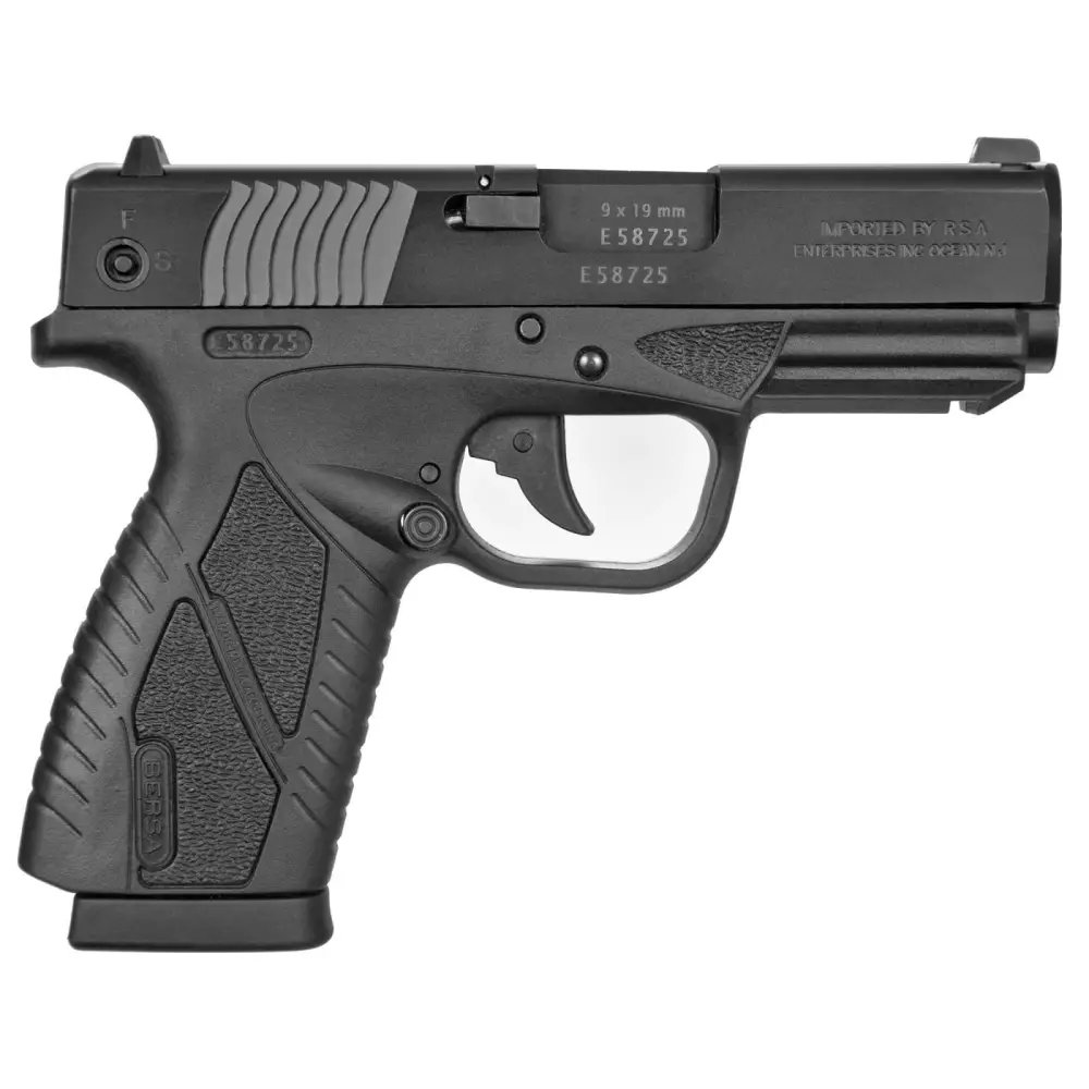 Bersa BP9 Concealed Carry Double Action Only Semi-Auto Pistol 9mm Luger - BERSA/TALON - 9mm