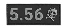 G-Code GCS07-556-0501 Velcro Caliber Patch 5.56 Grey/Black
