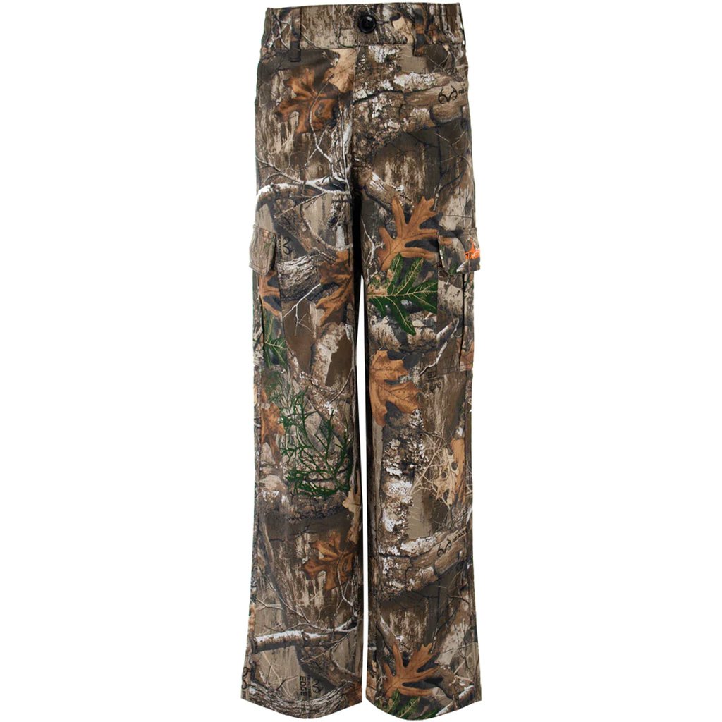 Habit TP1113 Bear Cave Youth Camo Pants Realtree Edge Medium