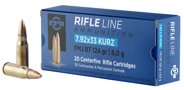 Prvi Partizan PP7K 940 7.9x33mm Kurz 124gr FMJ BT 20/Box - Prvi Partizan - 7.9x33mm Kurz for sale at TheGunDock