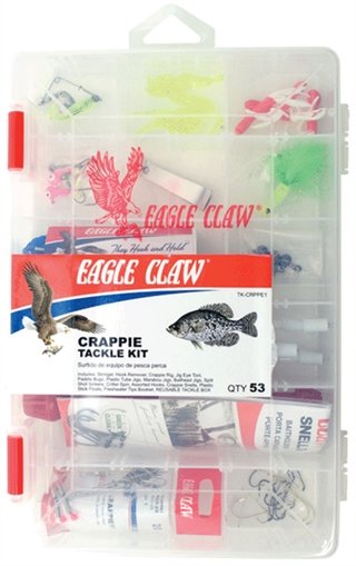 Eagle Claw TK-CRPPE1 Crappie Tackle Kit: Durable, Long-Lasting, 53-Piece Set