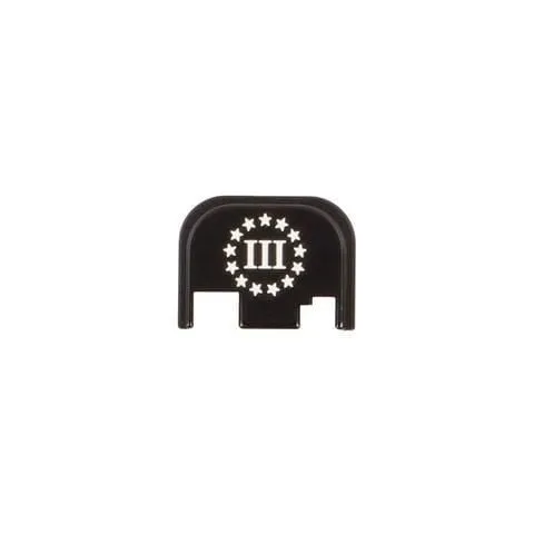 Cruxord CG054B3 Back Plate 3% Flag for Glocks Gen 1-4 - Crux Ordnance