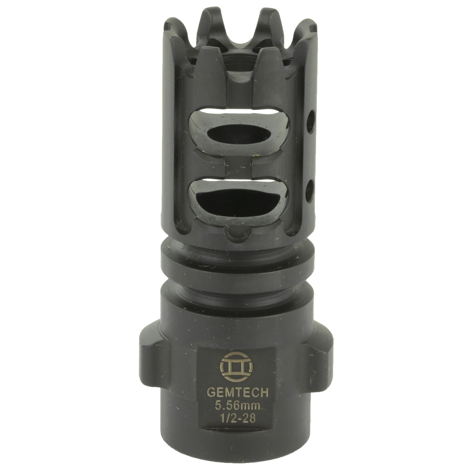 Gemtech 12152 Quickmount Muzzle Brake 223/5.56 1/2x28 Steel Black