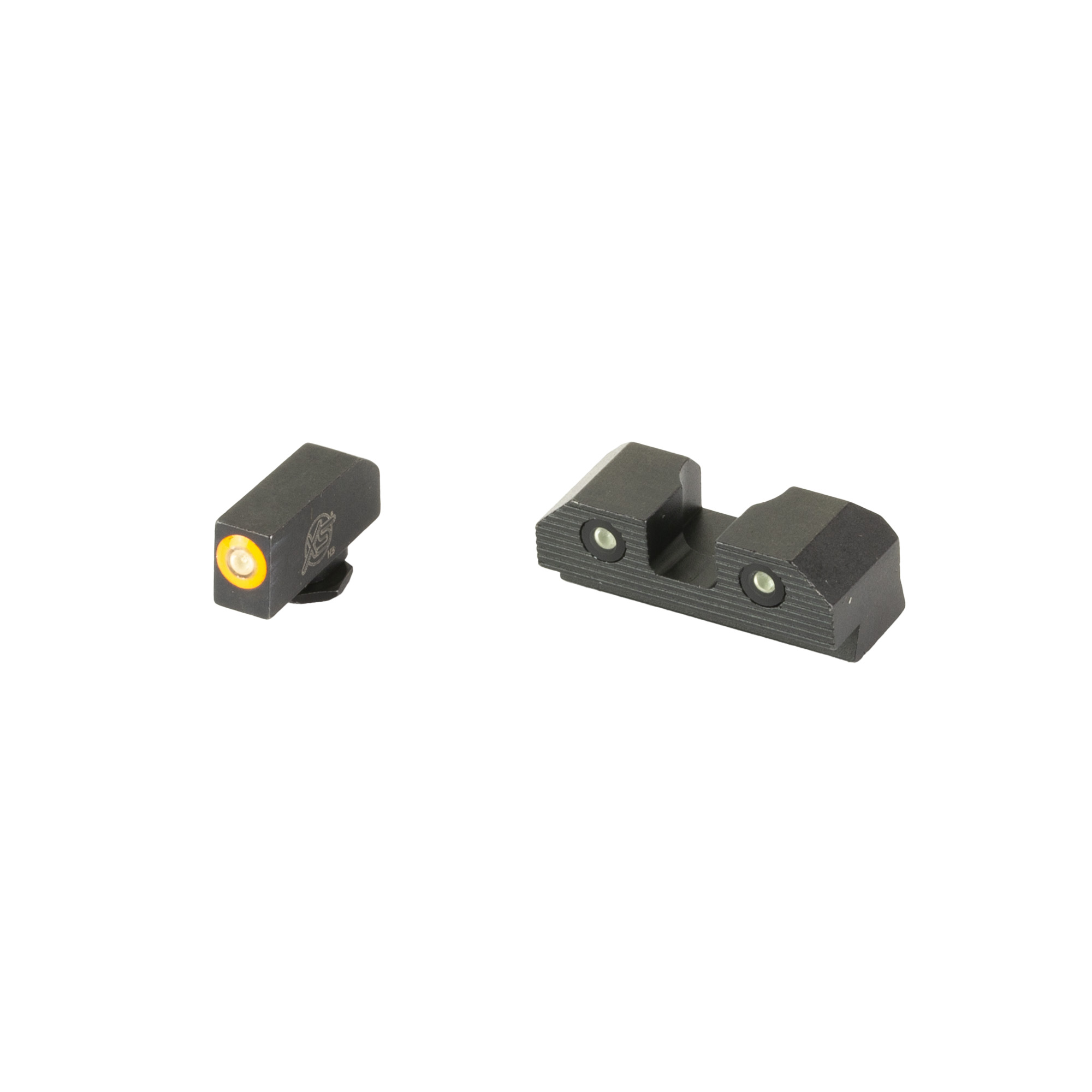 XS Sights GLR201P6N R3D 2.0 Night Sights Glock Green Tritium/Orange