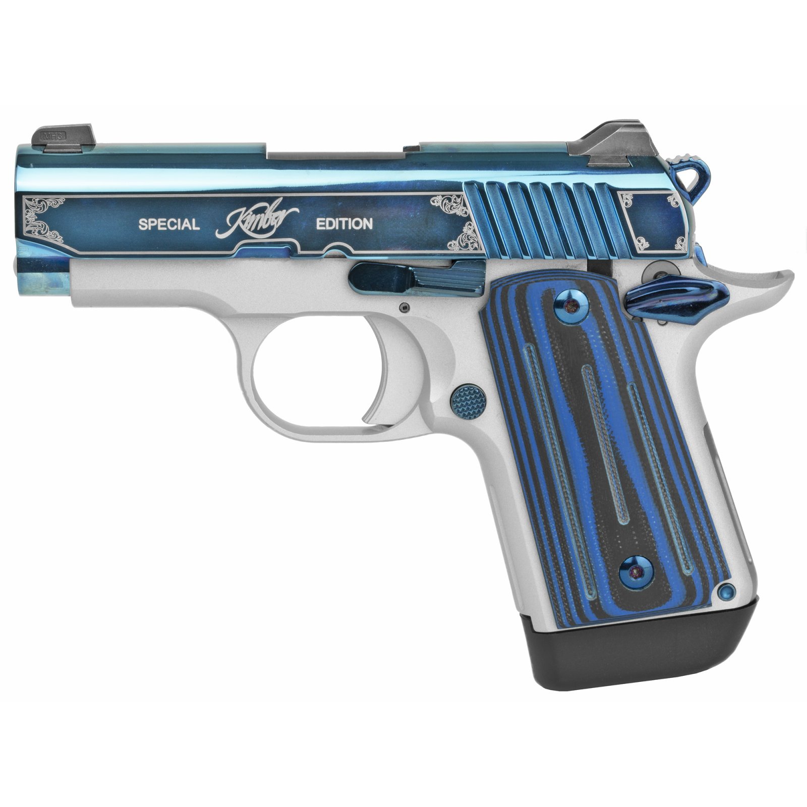 Buy Kimber Micro Sapphire 9 7RD 2-Tone Pistol, Tritium Night Sights, 7rd Magazine online