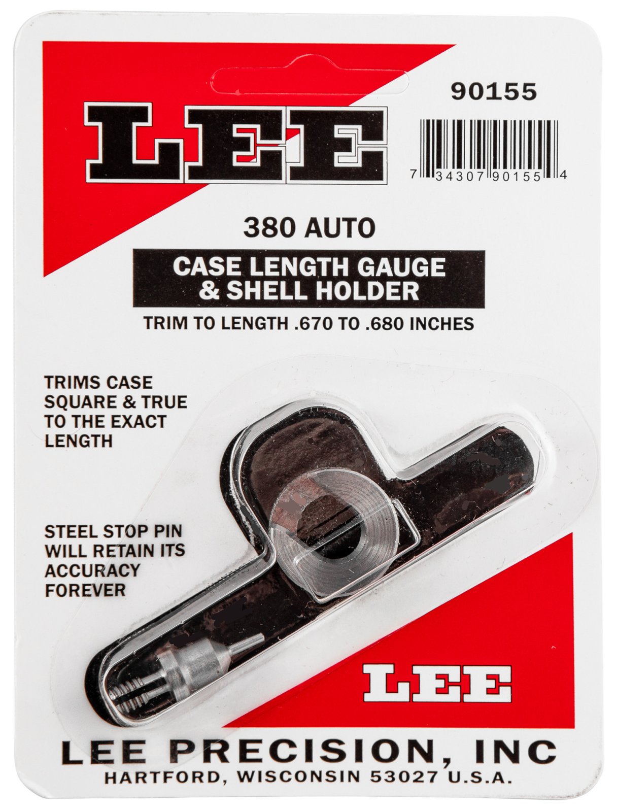 Lee Case Length Gage and Shell Holder .380 ACP - Lee Precision - 380 ACP
