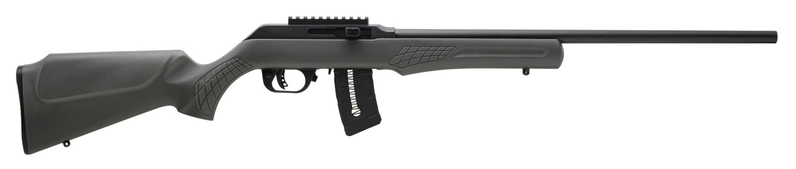 Rossi RS22W2111G 22 WMR Semi-Auto Rifle 21" Matte Black Barrel Gray Stock - Rossi - 22 Magnum