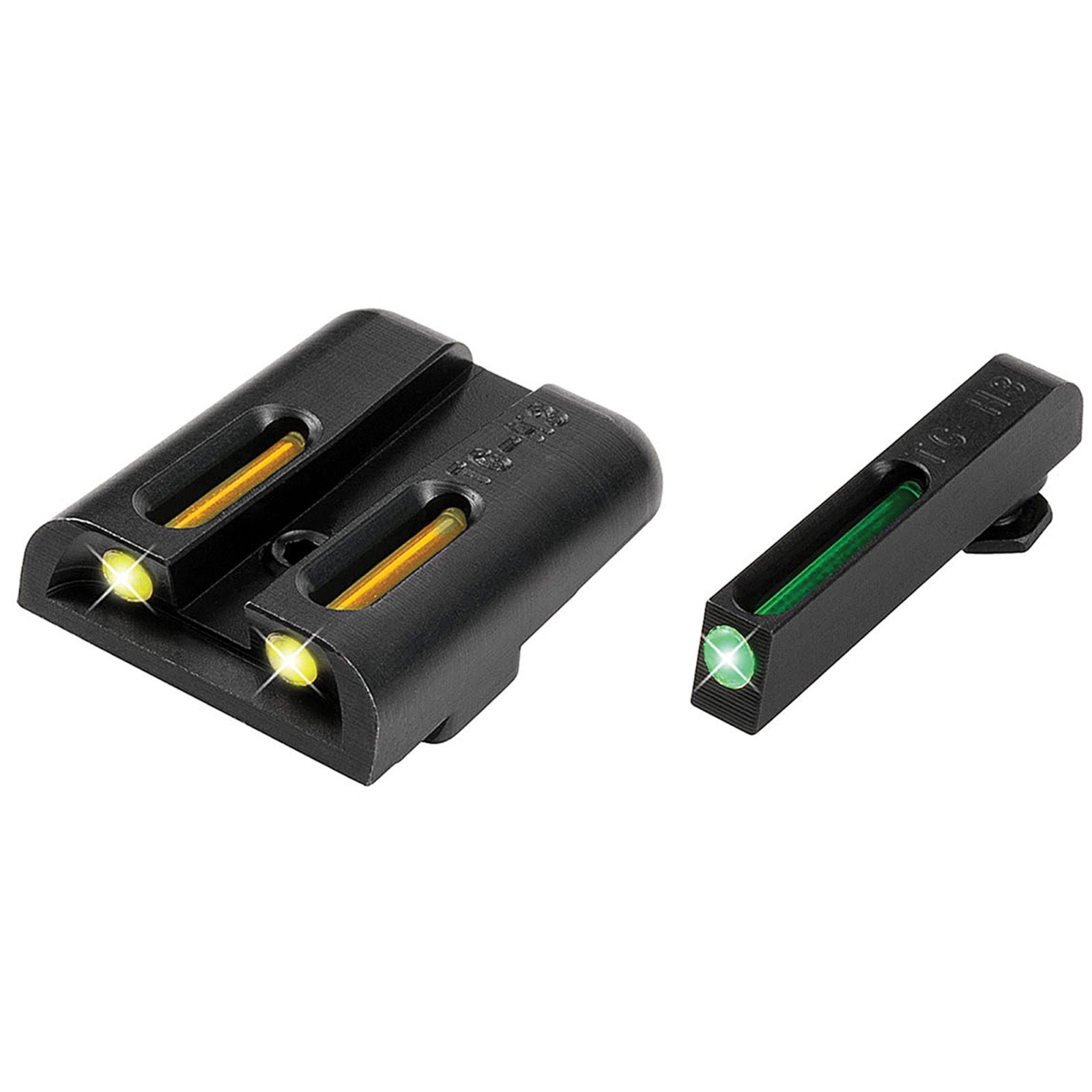 TruGlo TG131GT1Y TFO Green-Tritium-Fiber Optic Front Sight-Yellow-Triti...
