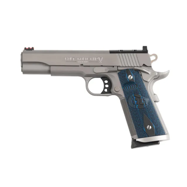 Colt Gold Cup Trophy Handgun 9mm Luger 9rd Magazine 5 Barrel Stainless G10 Grips Optic Ready DEMO - Colt - 9mm